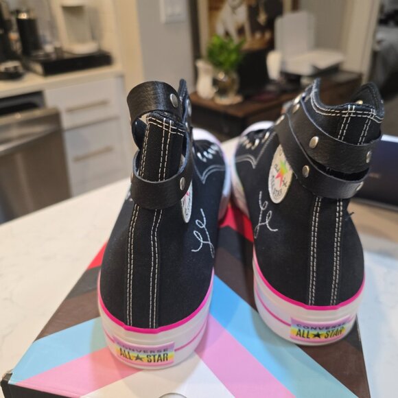 Converse Chuck Taylor All Star Lift Platform High Pride A10218C sz 12 LGBTQIA2S+ - Picture 6 of 16